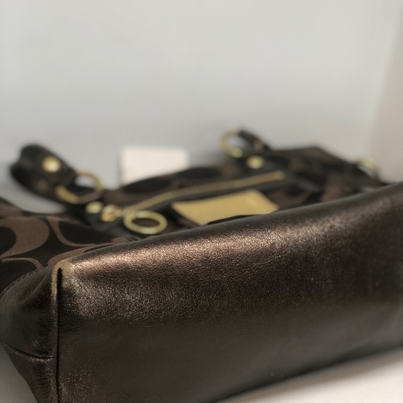 COACH POPPY LOVERS! SIGNATURE BROWN TOTE 14364 BAG - Picture 8 of 8